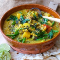 Sambar - Southern Indian dal with vegetables